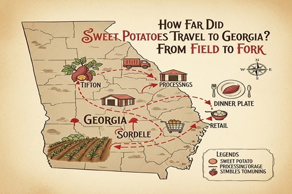 How Far Did Sweet Potatoes Travel to Georgia? From Field to Fork